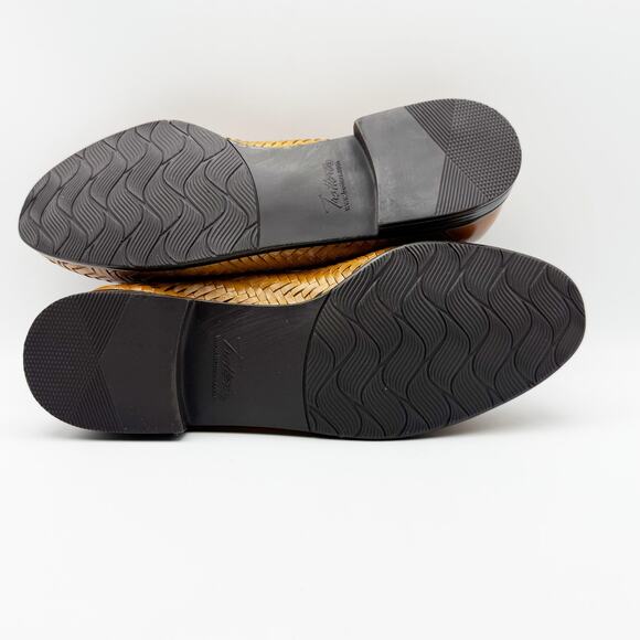 Trotters Womens Liz III Loafers US 8 WW Brown Woven Leather Slip-On NIB - Picture 12 of 13